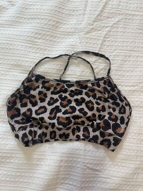 Barbell Cartel Leopard Print Bralette - Brown/Black
